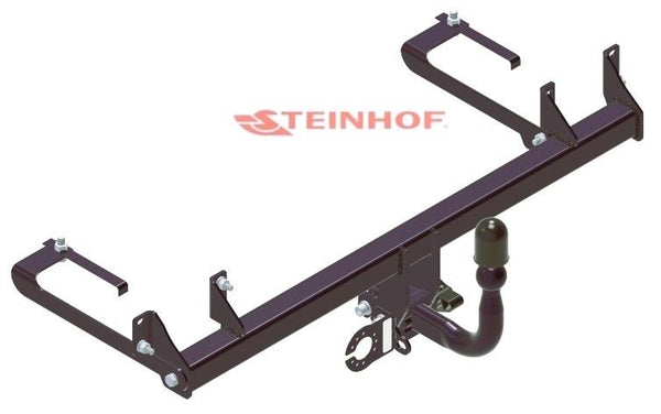 STEINHOF Tow Bar fits FIAT Panda II 2003-2012 – Semi-automatic detachable swan neck [F-160]