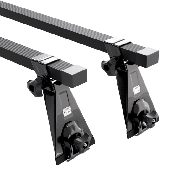 AMOS Roof Rack fits ZAZ 968 Sedan 2-door 1966-1994 (rain gutter) – 120 cm bars