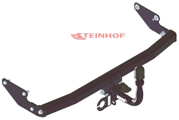 STEINHOF Tow Bar fits RENAULT Twingo II 2007-2011 – Semi-automatic detachable swan neck [R-150]