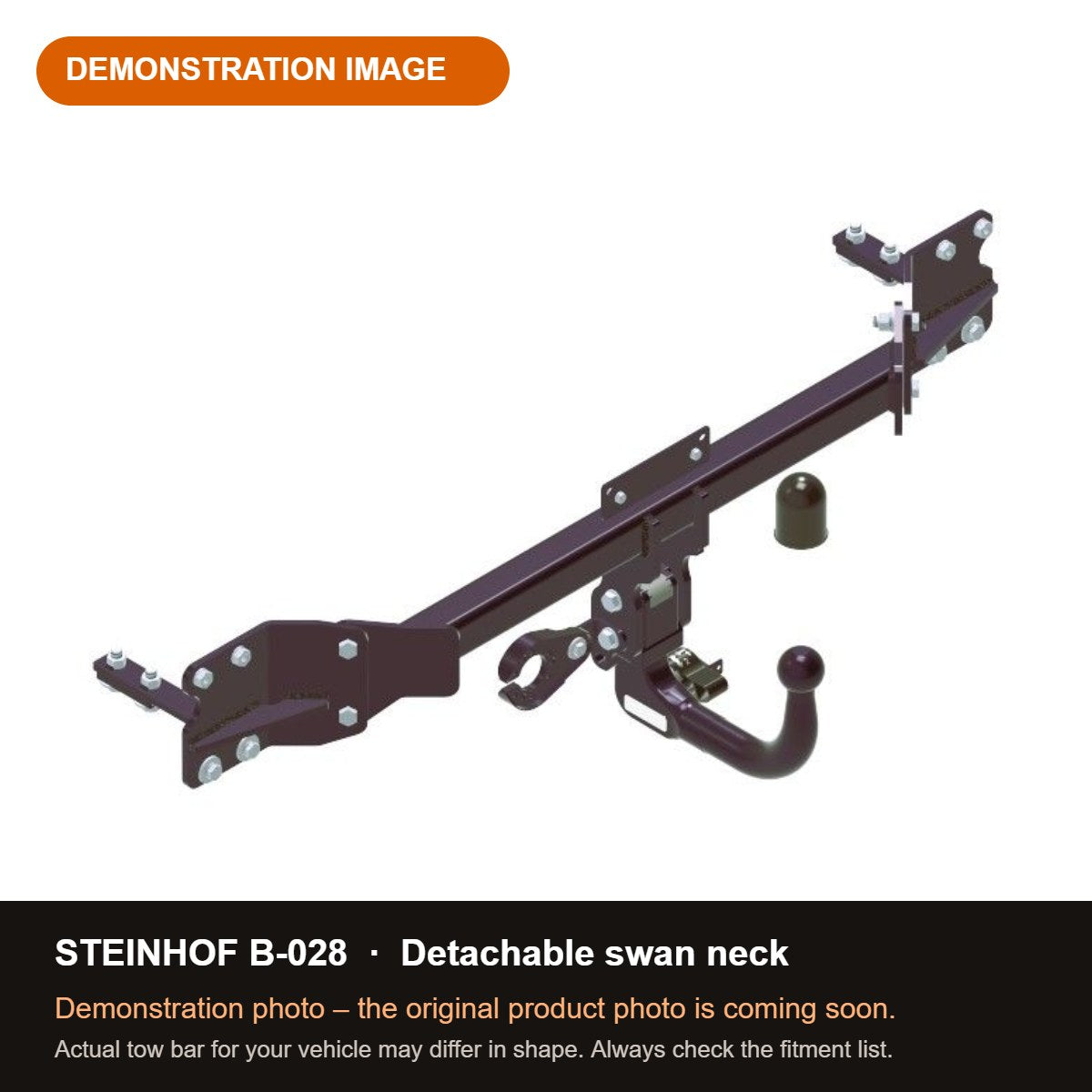 STEINHOF Tow Bar fits BYD Sealion 7 2024-present – Detachable swan neck [B-028]