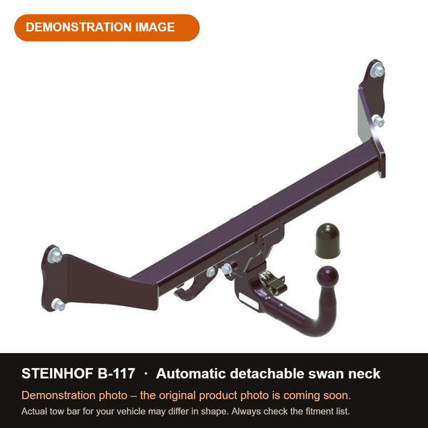 STEINHOF Tow Bar fits BMW 4 Gran Coupe 2021-present – Automatic detachable swan neck [B-117]