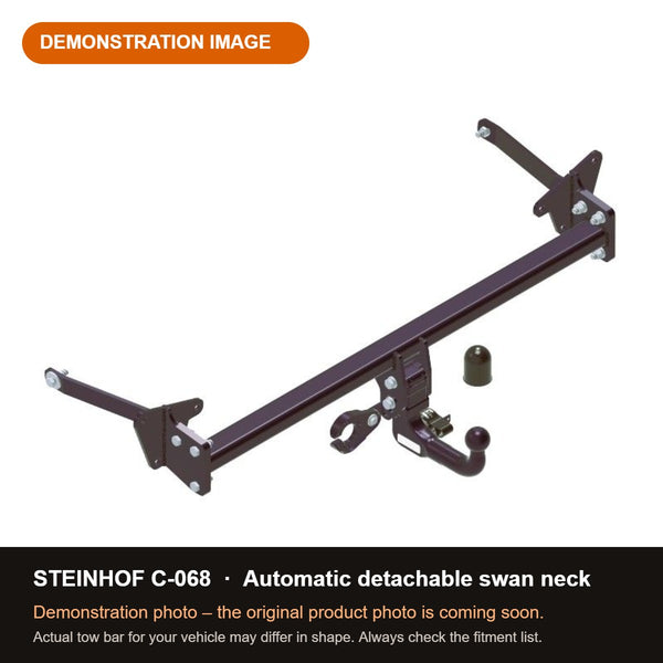 STEINHOF Tow Bar fits CITROEN C1 2005-2014 – Automatic detachable swan neck [C-068]