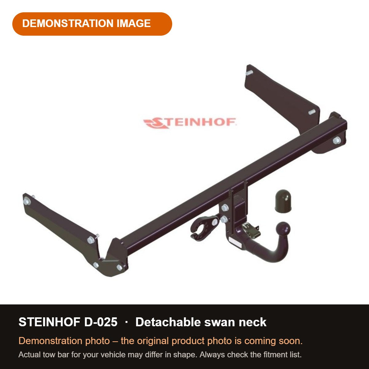 STEINHOF Tow Bar fits DACIA Bigster 2024-present – Detachable swan neck [D-025]