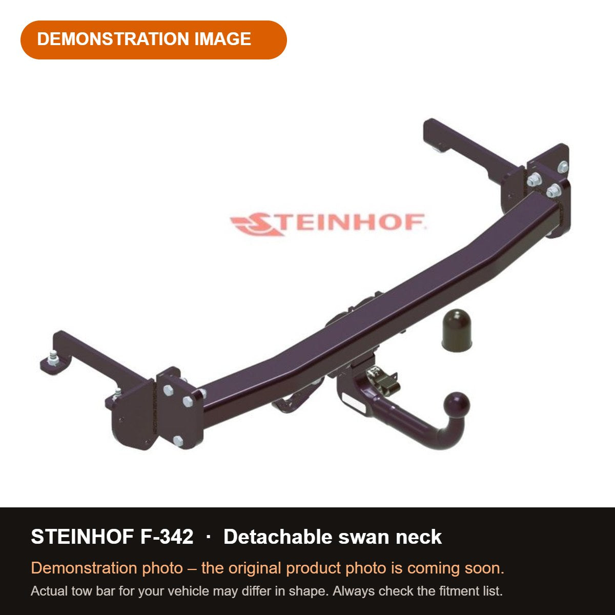 STEINHOF Tow Bar fits FORTHING T5 EVO 2020-present – Detachable swan neck [F-342]