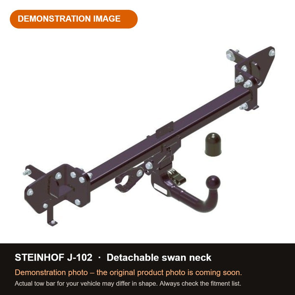 STEINHOF Tow Bar fits JAECOO 7 2024-present – Detachable swan neck [J-102]