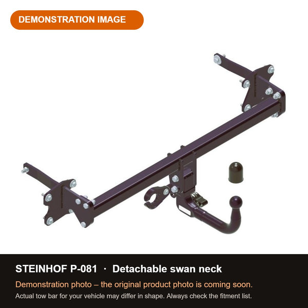 STEINHOF Tow Bar fits PEUGEOT 5008 2024-present – Detachable swan neck [P-081]