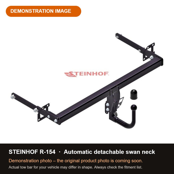 STEINHOF Tow Bar fits RENAULT Twingo II 2007-2011 – Automatic detachable swan neck [R-154]