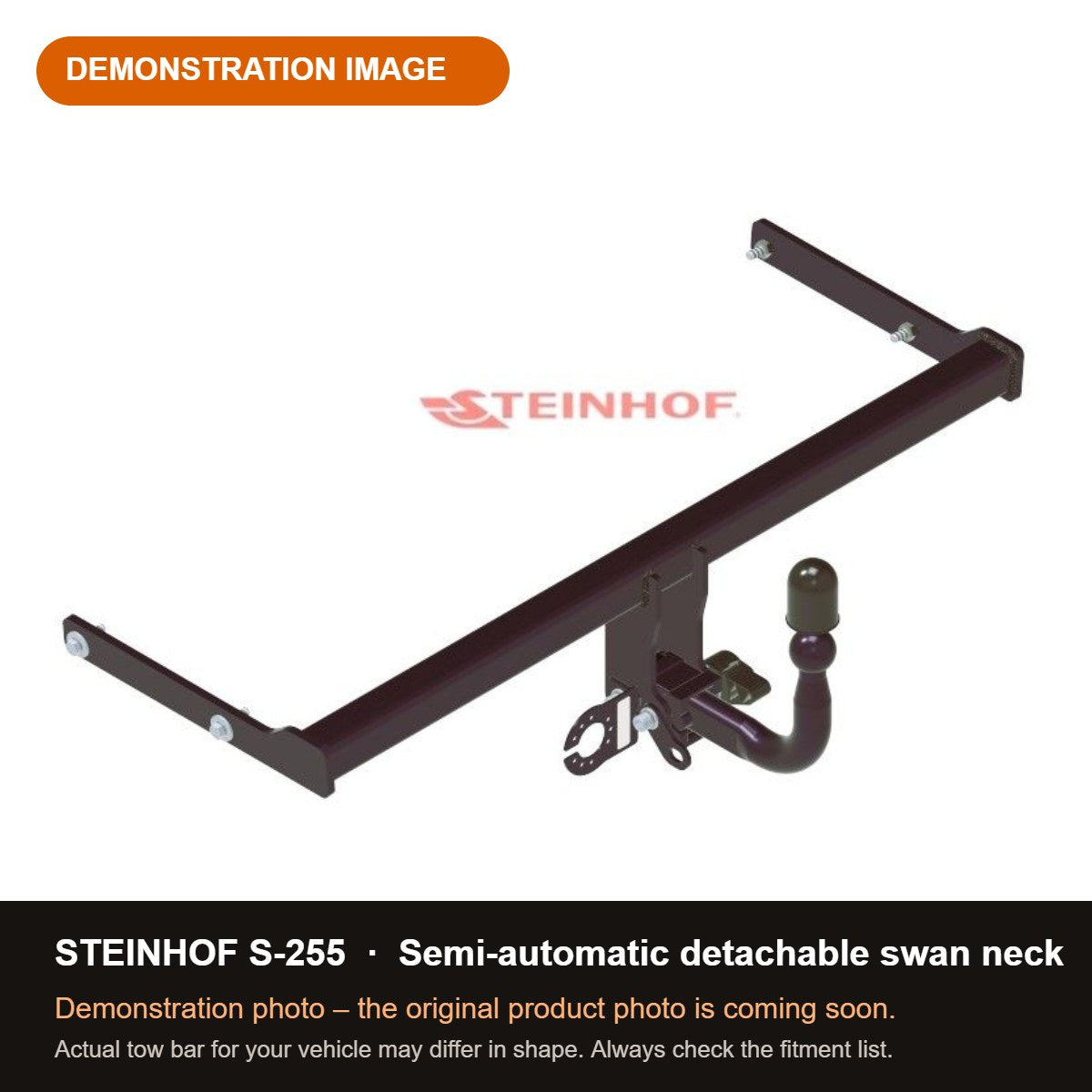 STEINHOF Tow Bar fits SKODA Elroq 2025-present – Semi-automatic detachable swan neck [S-255]