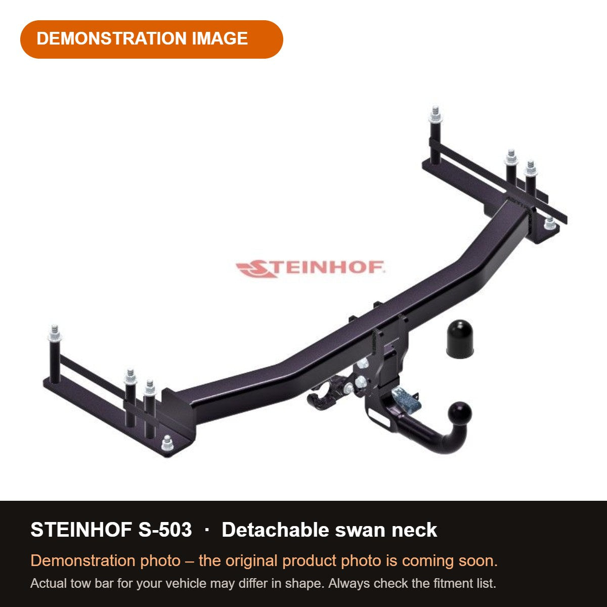 STEINHOF Tow Bar fits SSANGYONG Actyon 2025-present – Detachable swan neck [S-503]
