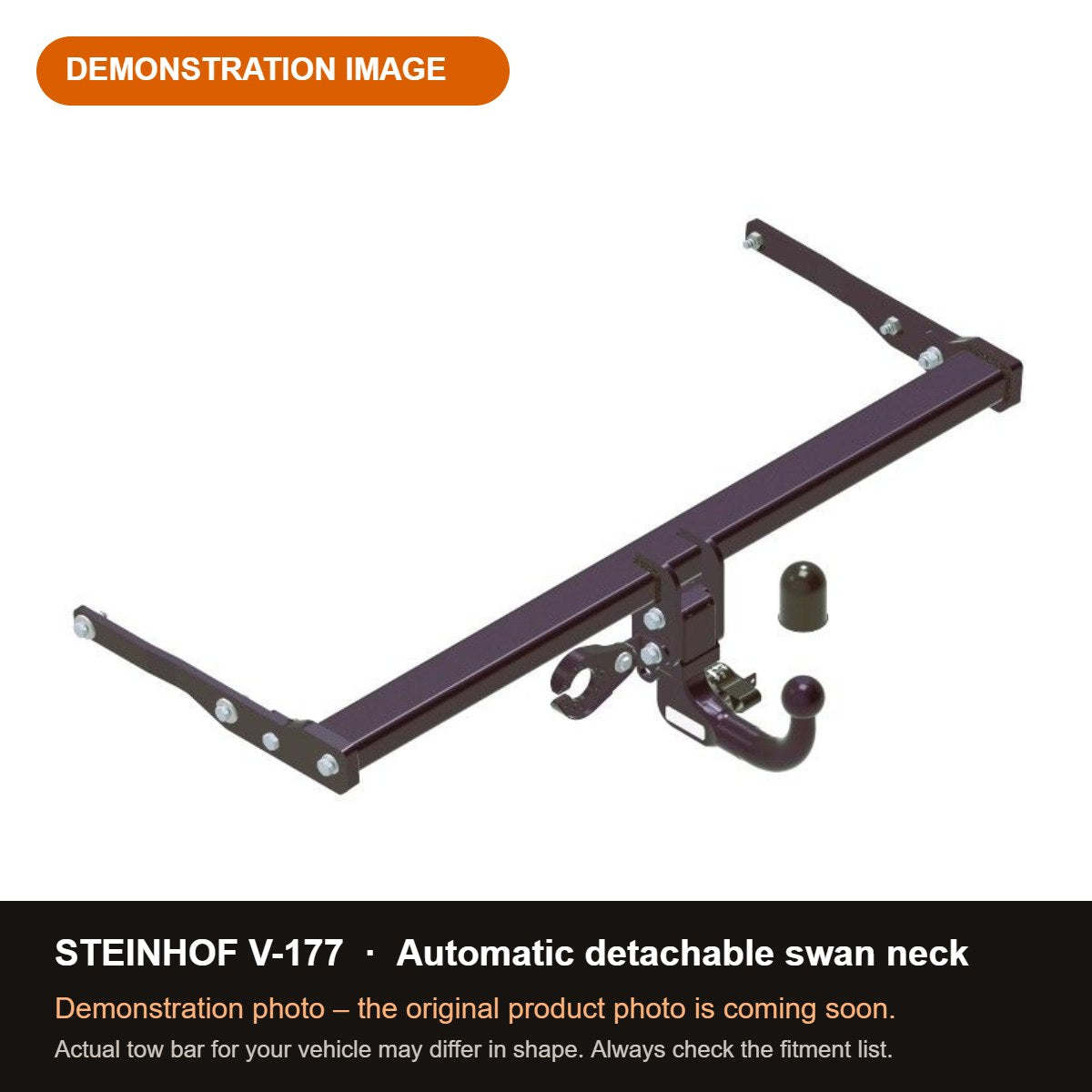 STEINHOF Tow Bar fits VOLKSWAGEN Touran II 2015-present – Automatic detachable swan neck [V-177]