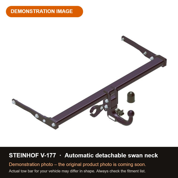 STEINHOF Tow Bar fits VOLKSWAGEN Touran II 2015-present – Automatic detachable swan neck [V-177]